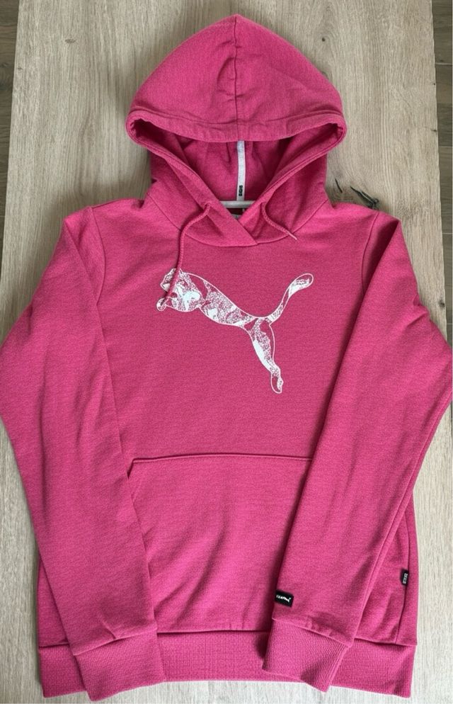 Sudadera Puma Rosa Talla S Logo Grande