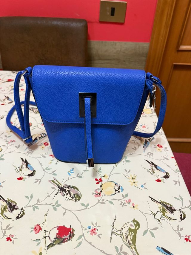 Borsa a tracolla blu donna