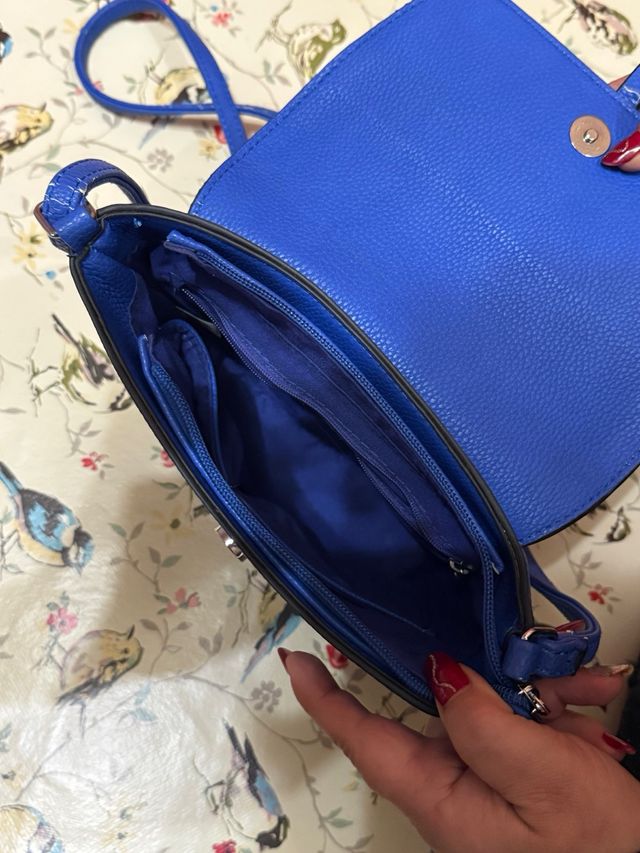 Borsa a tracolla blu donna