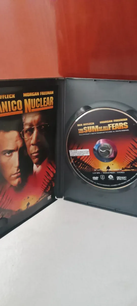 DVD Pánico Nuclear Ben Affleck Morgan Freeman