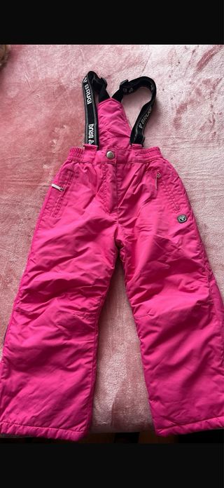 Pantalón de nieve infantil Brugi rosa