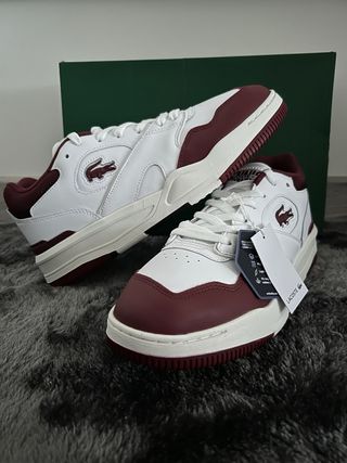 Zapatillas Lacoste Lineshot Blancas y Rojas