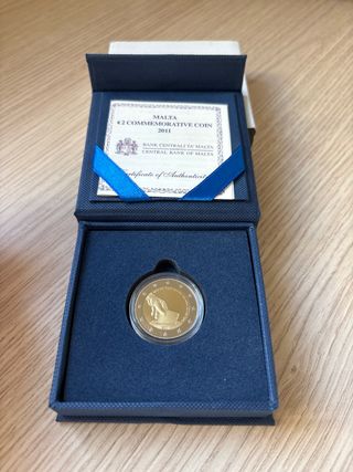 Malta 2€ Conmemorativa 2011 Voto Proof