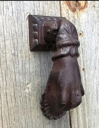 Llamador puerta de hierro - Mano Fátima, aldaba