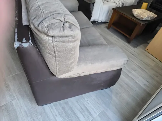 Sofá 2 plazas y 3 plazas tela y polipiel