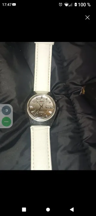 Reloj Orient Automático Plata y Blanco