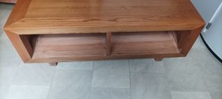 Mesa TV Madera Maciza 2 Cajones