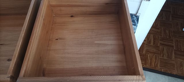 Mesa TV Madera Maciza 2 Cajones