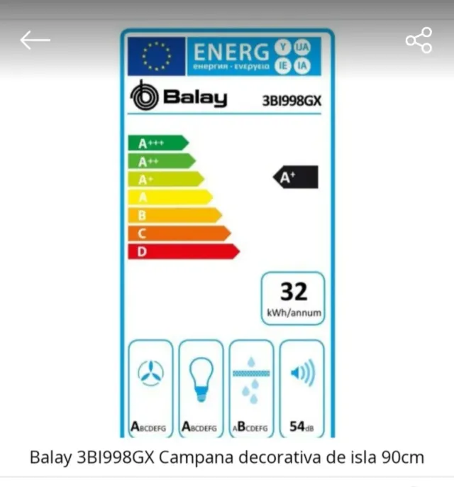 Exaustor decorativo Balay