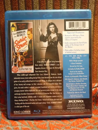Scarlet Street Blu-ray KINO Perversidad