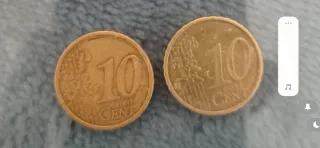 2 Monedas 10 Céntimos Finlandia 1999 , Diferentes 