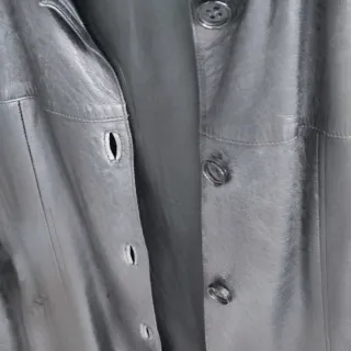 Chaqueta de Piel Negra