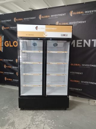 Nevera expositora doble puerta
