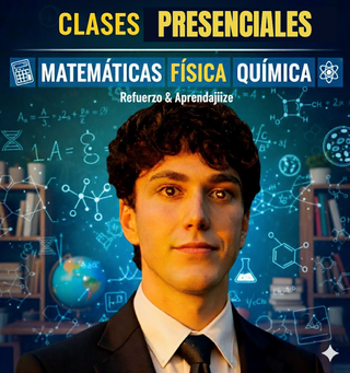 Clases presenciales matemáticas, física o química.