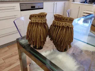 Botín Flecos Zara Marrón y cuña interior 