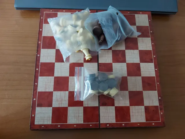 Ajedrez y Damas Magnético Cayro