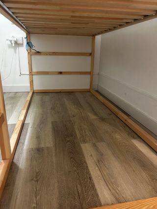 Litera infantil con tienda espacial