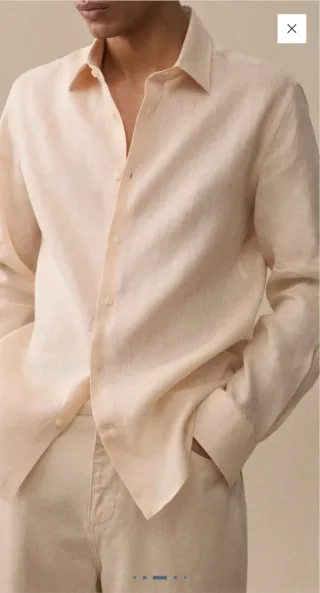 Camisa 100% Lino Mango
