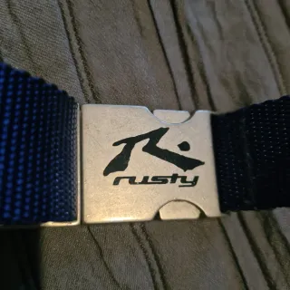 Cinturón Rusty Azul y Plateado