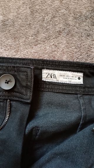 Pantalón Ancho 'Palazzo' Negro ZARA