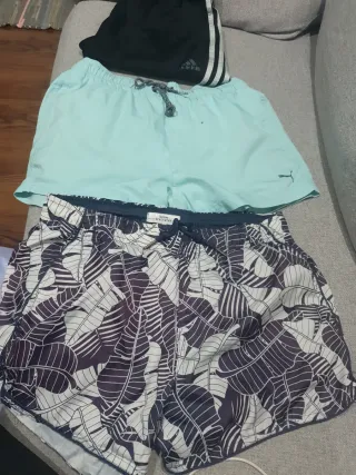 Lote 3 bañadores Adidas, Puma Talla s