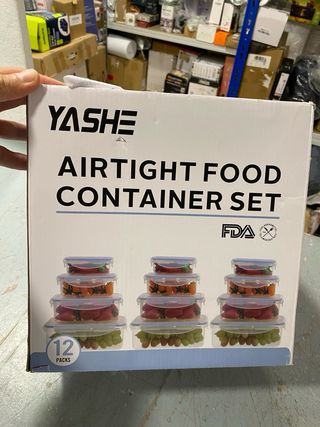 Conjunto 12 Recipientes Alimentación YASHE