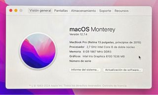 MacBook Pro 13 2015 Plata