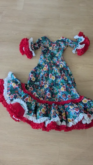 Vestido de gitana estampado floral