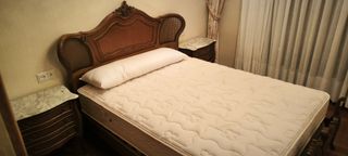 Cama Matrimonio 140cm + Mesillas Madera