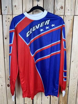 CAMISETA T-L DE MOTO CLOVER ROJO 