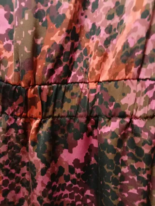 Vestido Zara corto estampado estilo batín