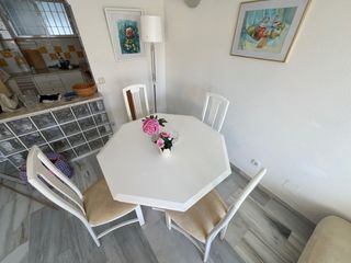 Mesa Comedor Octogonal Blanca