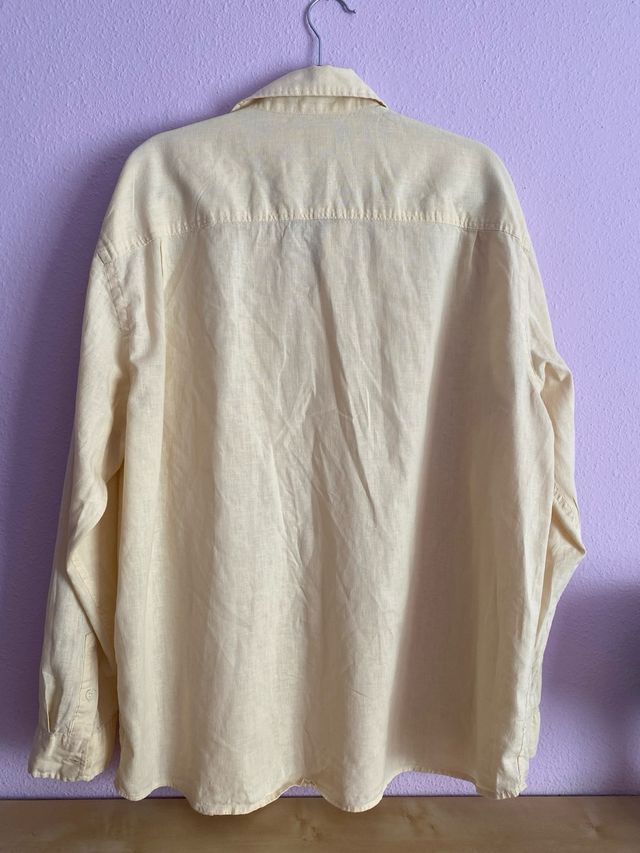 Camisa H&M Lino Amarilla