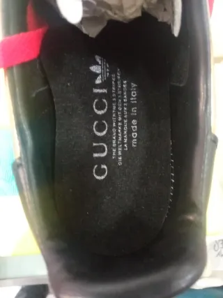 Adidas x Gucci Gazelle Dorado Metalizado