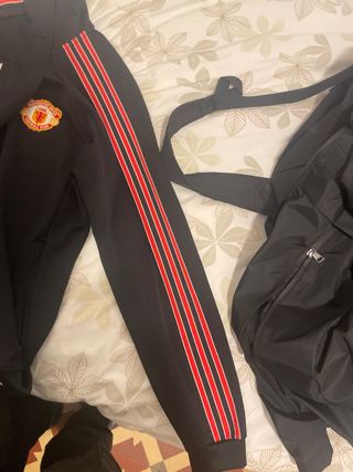 Sudadera Adidas Manchester United Negra Roja