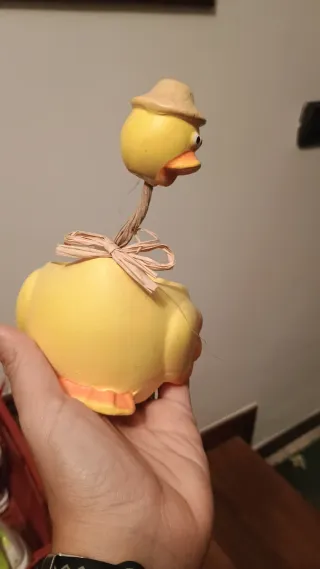 Copri vaso in ceramica a forma di anatra