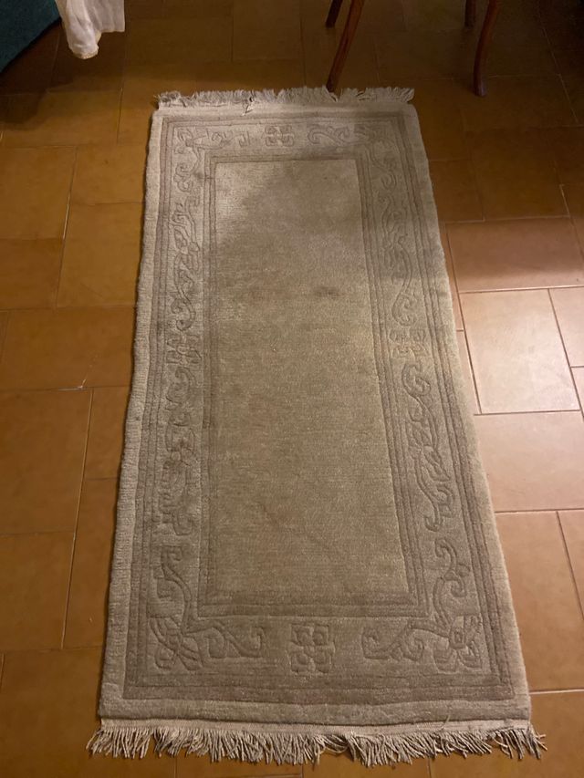 Alfombra Nepal Lana Beige/Marrón