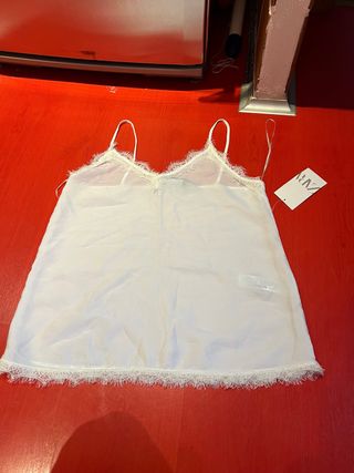 Blusa Zara tirantes encaje S/36/8