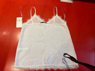 Blusa Zara tirantes encaje S/36/8