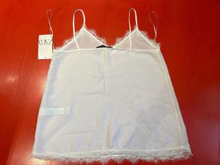 Blusa Zara tirantes encaje S/36/8