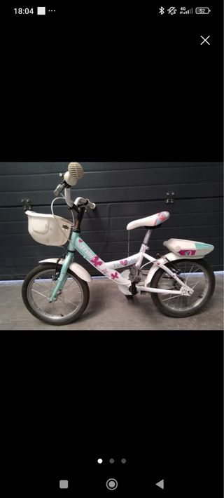 Bicicleta niña blanca 4-8 años