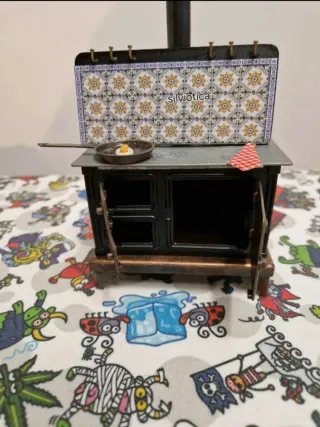 Cocina de Hierro Casa Muñecas Escala 1:12a Estrena