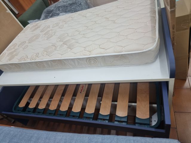 Cama nido con cajones y armario