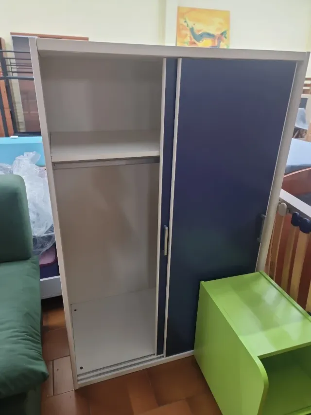 Cama nido con cajones y armario