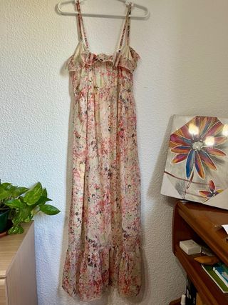 Vestido largo estampado floral Kling talla 3