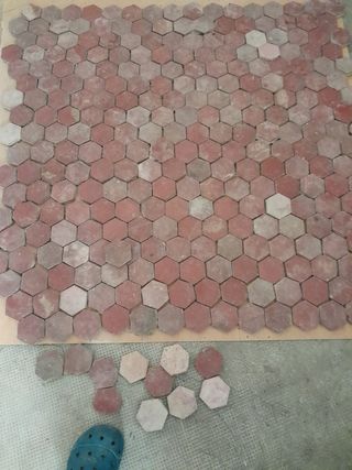 Lote 250 baldosas hidráulicas hexagonales