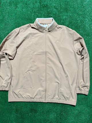 Chaqueta deportiva Adidas beige cremallera complet