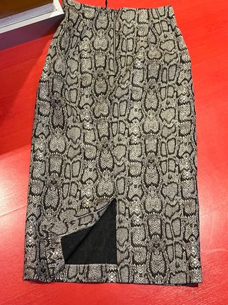 Falda tubo estampado serpiente