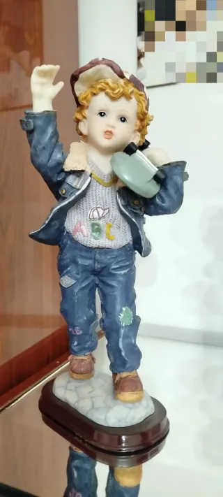 Pareja Figuras Niños Patineta