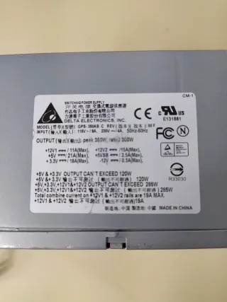 Alimentatore DELTA GPS-350AB 350W